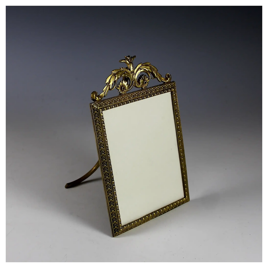 Antique Bronze Bow Top Photo Frame