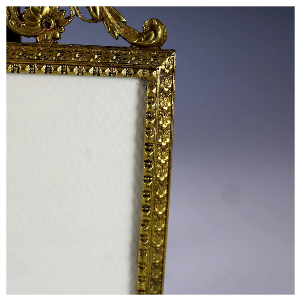 Antique Bronze Bow Top Photo Frame