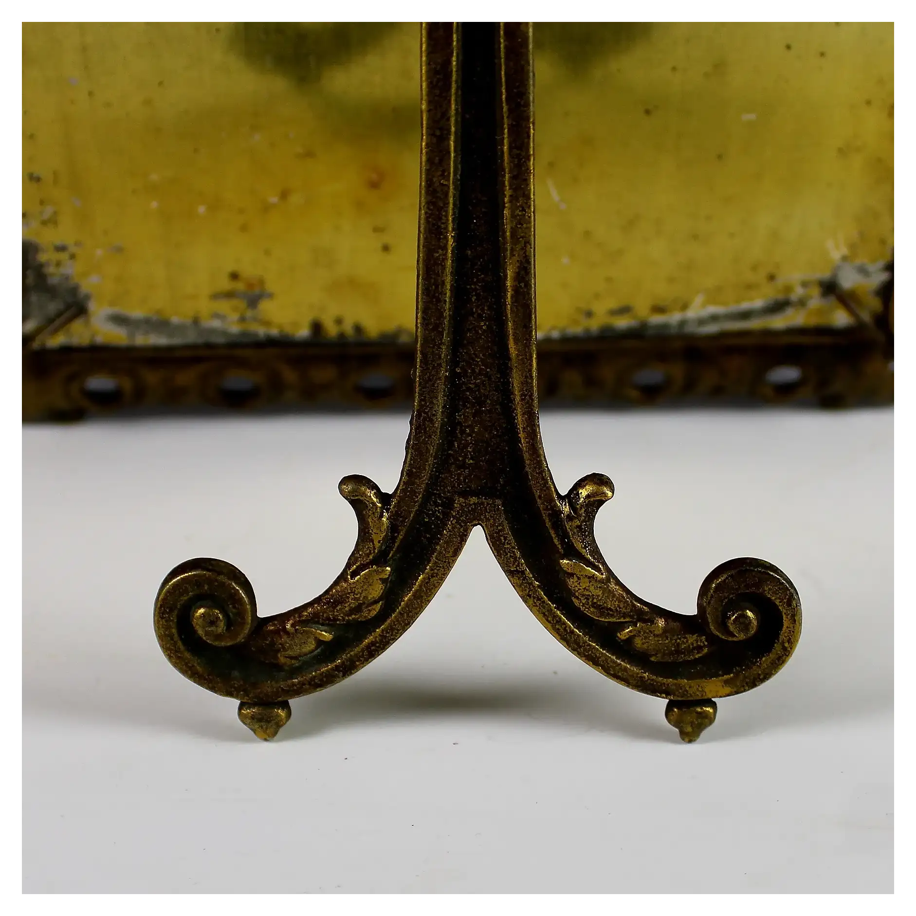 Antique French Gilt Metal 7x10" Picture Photo Frame