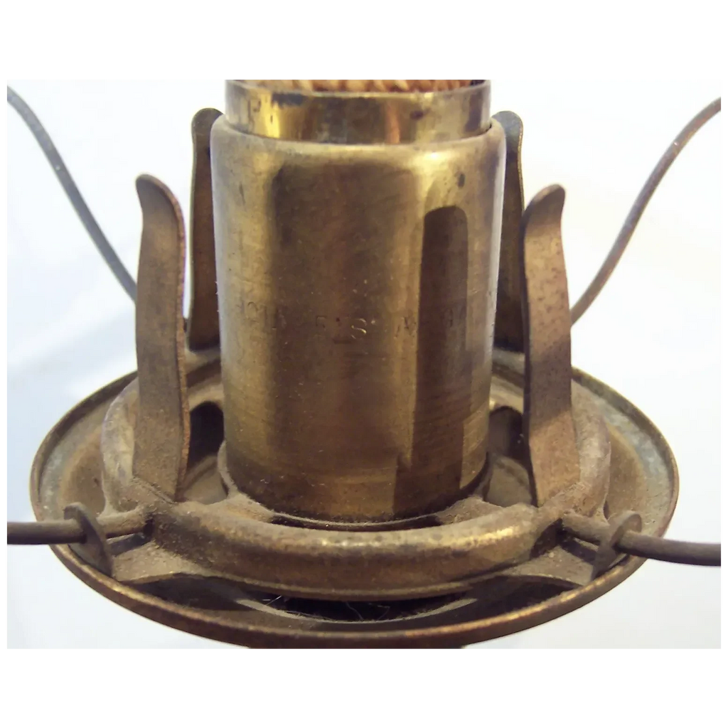 Antique Victorian Brass Parlor Student Lamp