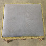 Italian 18th Century Baroque Upholstered Low Stool