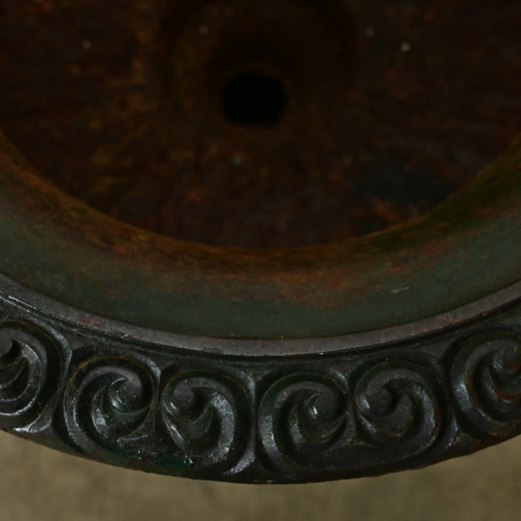 French 19th Century Cast Iron Urn