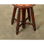 French 19th Century Oak Piano Stool