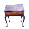 Georgian Oak Bureau on Cabriole Stand – 18th Century Elegance