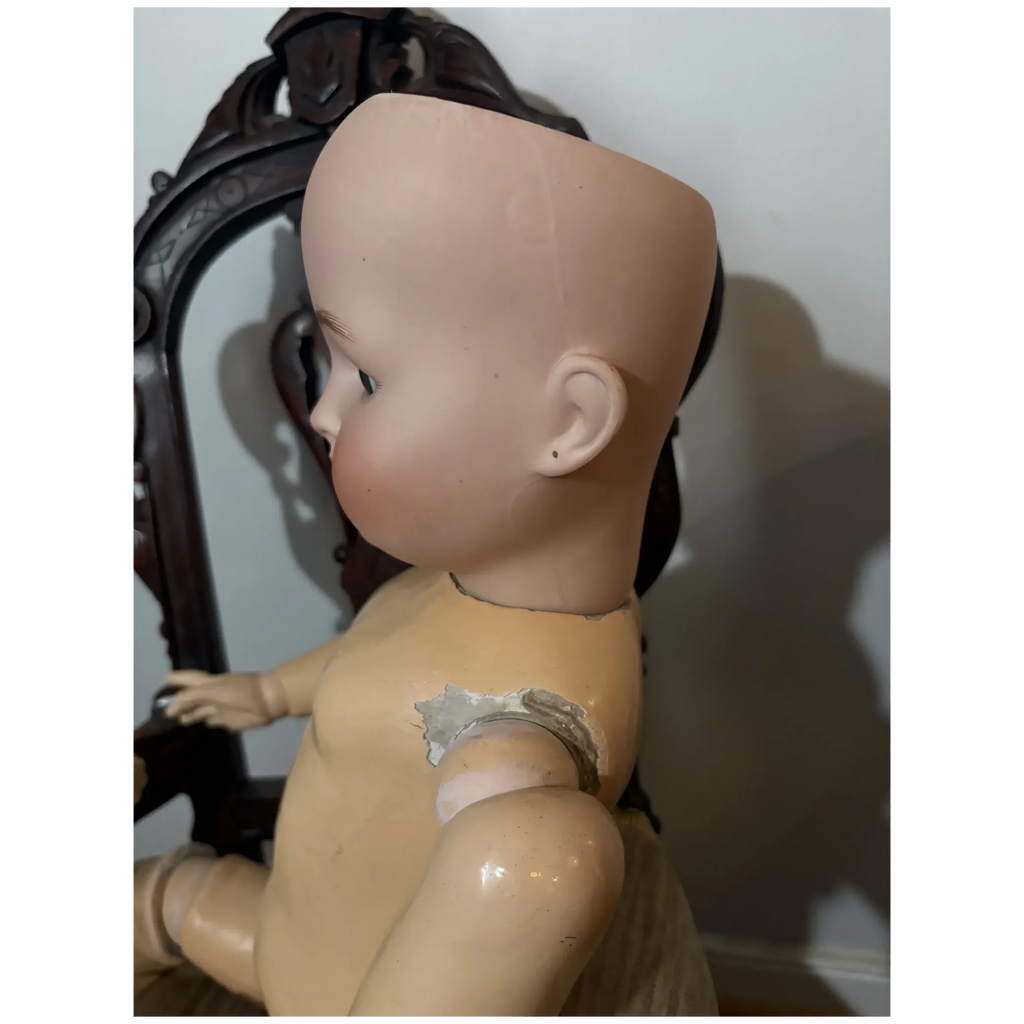 Large Bisque Head Doll Kammer & Reinhardt Simon & Halbig 76 Big 30" Tall Big Girl Dressed