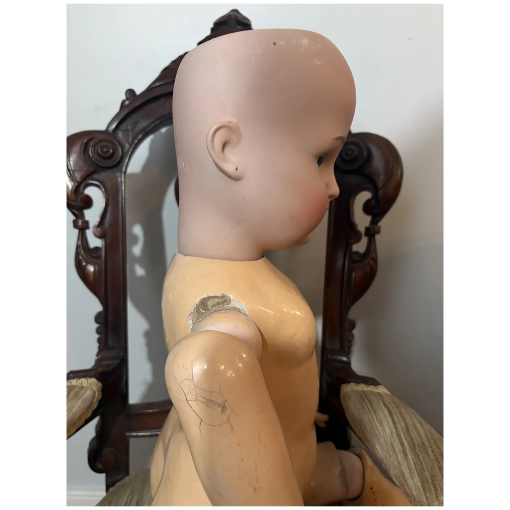 Large Bisque Head Doll Kammer & Reinhardt Simon & Halbig 76 Big 30" Tall Big Girl Dressed