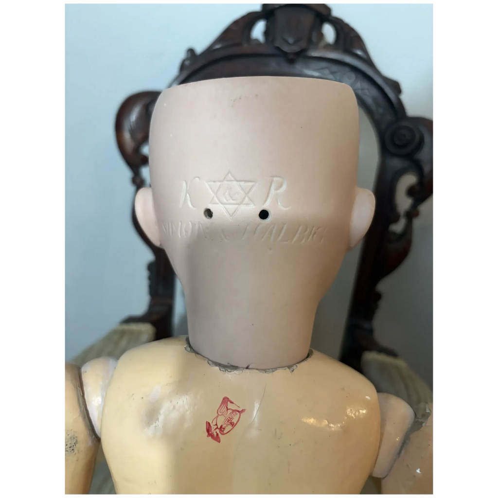 Large Bisque Head Doll Kammer & Reinhardt Simon & Halbig 76 Big 30" Tall Big Girl Dressed