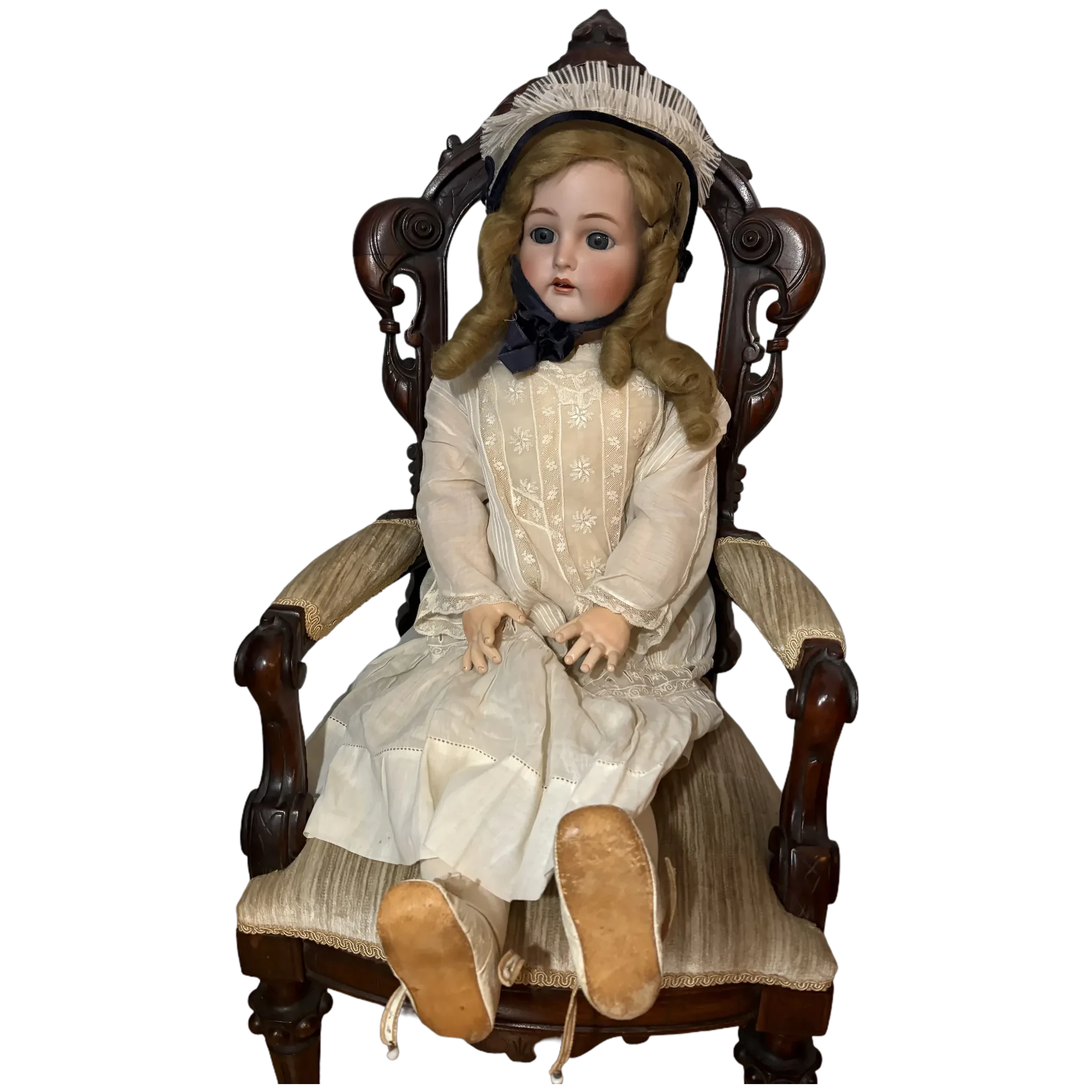 Large Bisque Head Doll Kammer & Reinhardt Simon & Halbig 76 Big 30" Tall Big Girl Dressed
