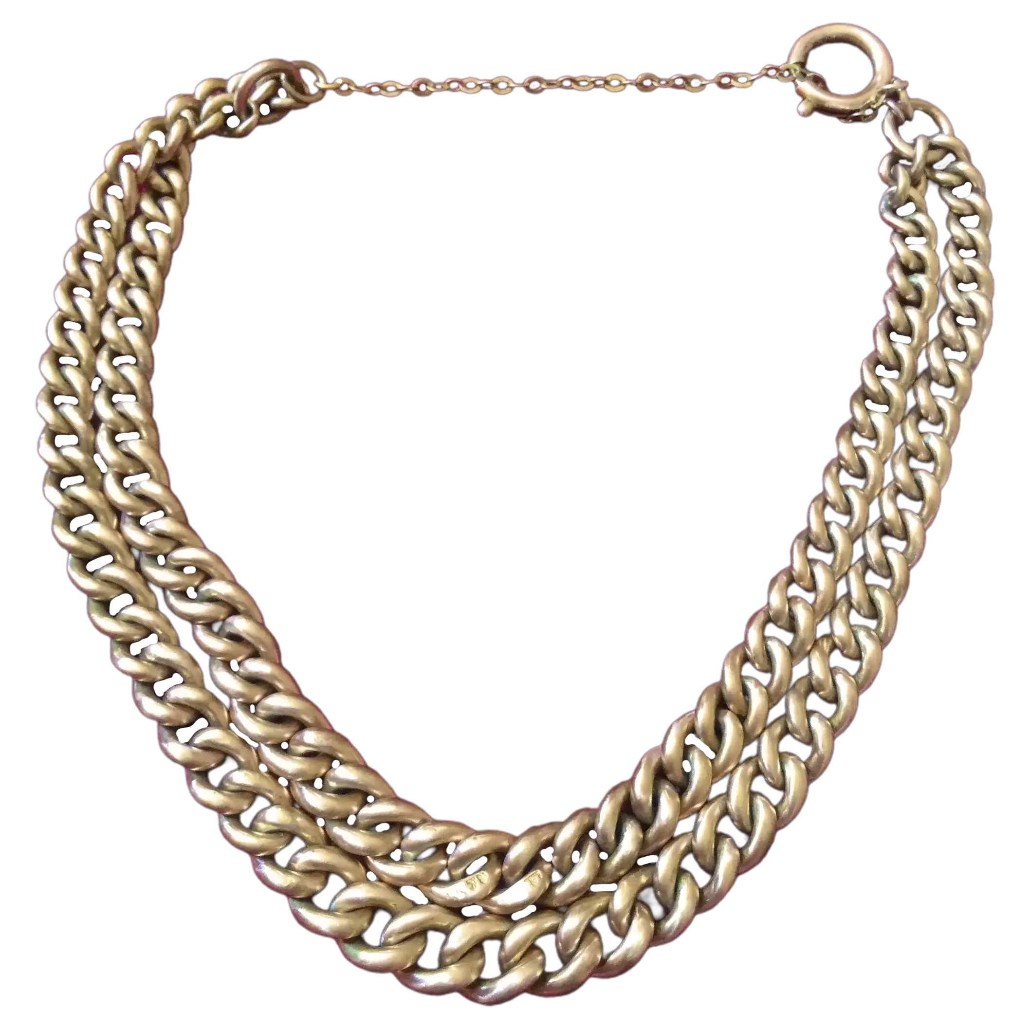 Victorian Chain Bracelet Rose Gold Filled 18CT GF Hallmarks Spectacular