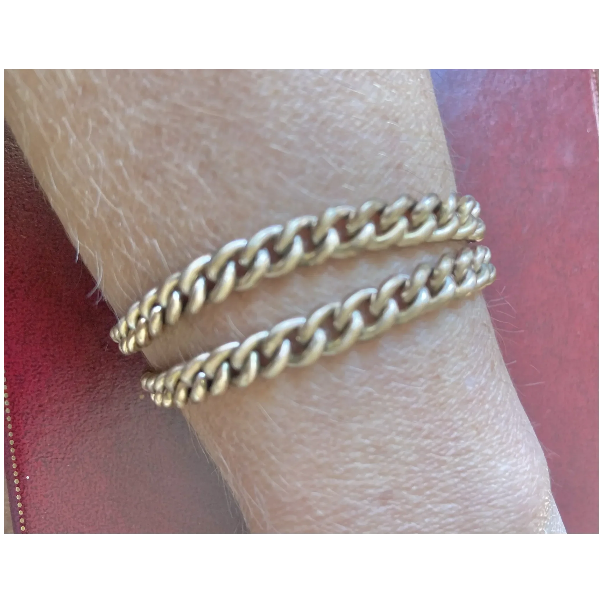 Victorian Chain Bracelet Rose Gold Filled 18CT GF Hallmarks Spectacular