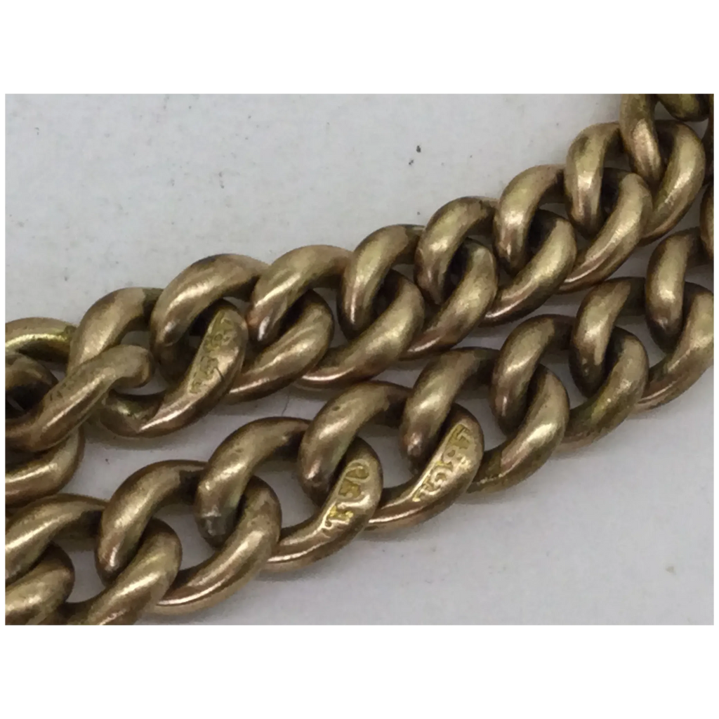 Victorian Chain Bracelet Rose Gold Filled 18CT GF Hallmarks Spectacular
