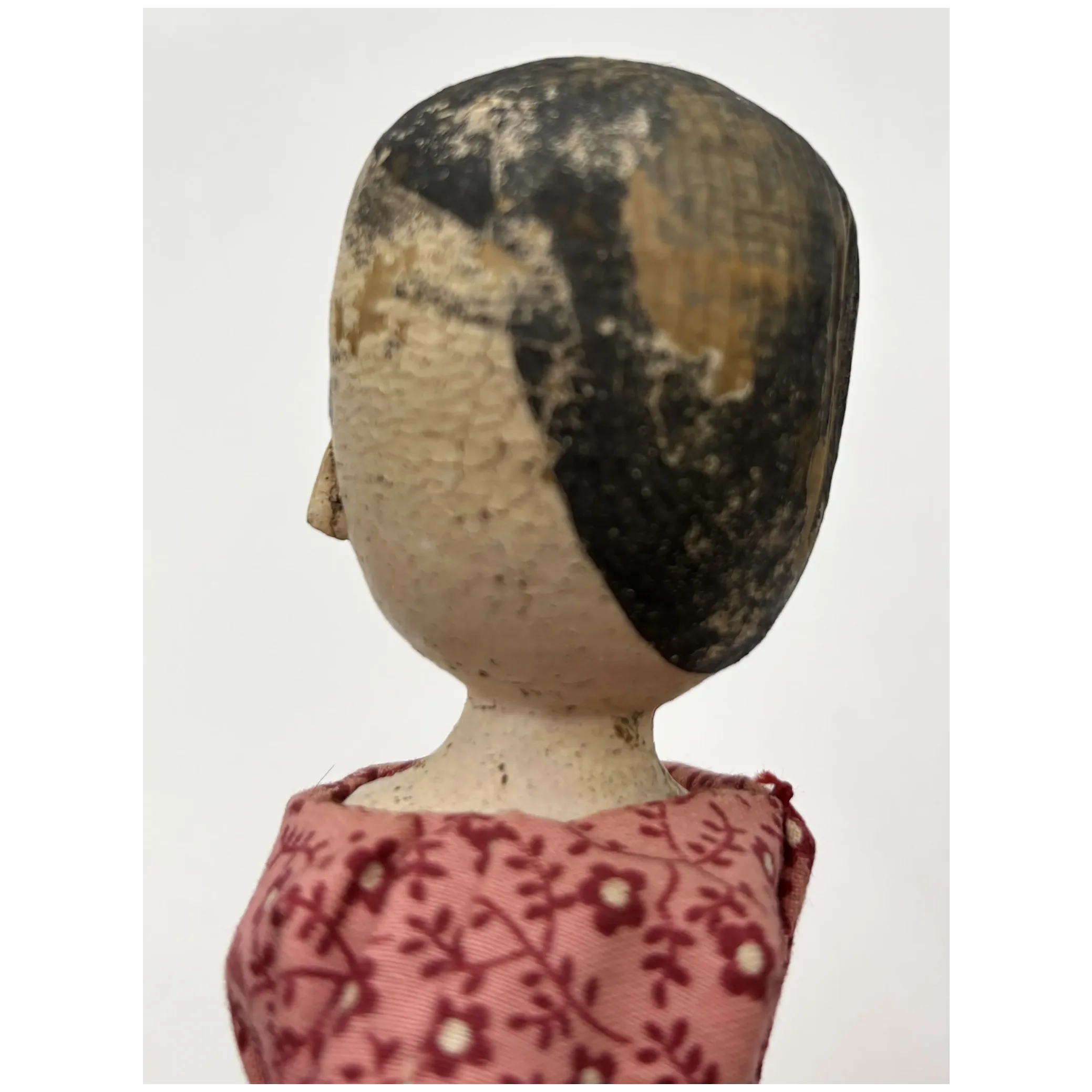 Worn but Wonderful Antique Peg Wood Jointed Grodnertal Doll