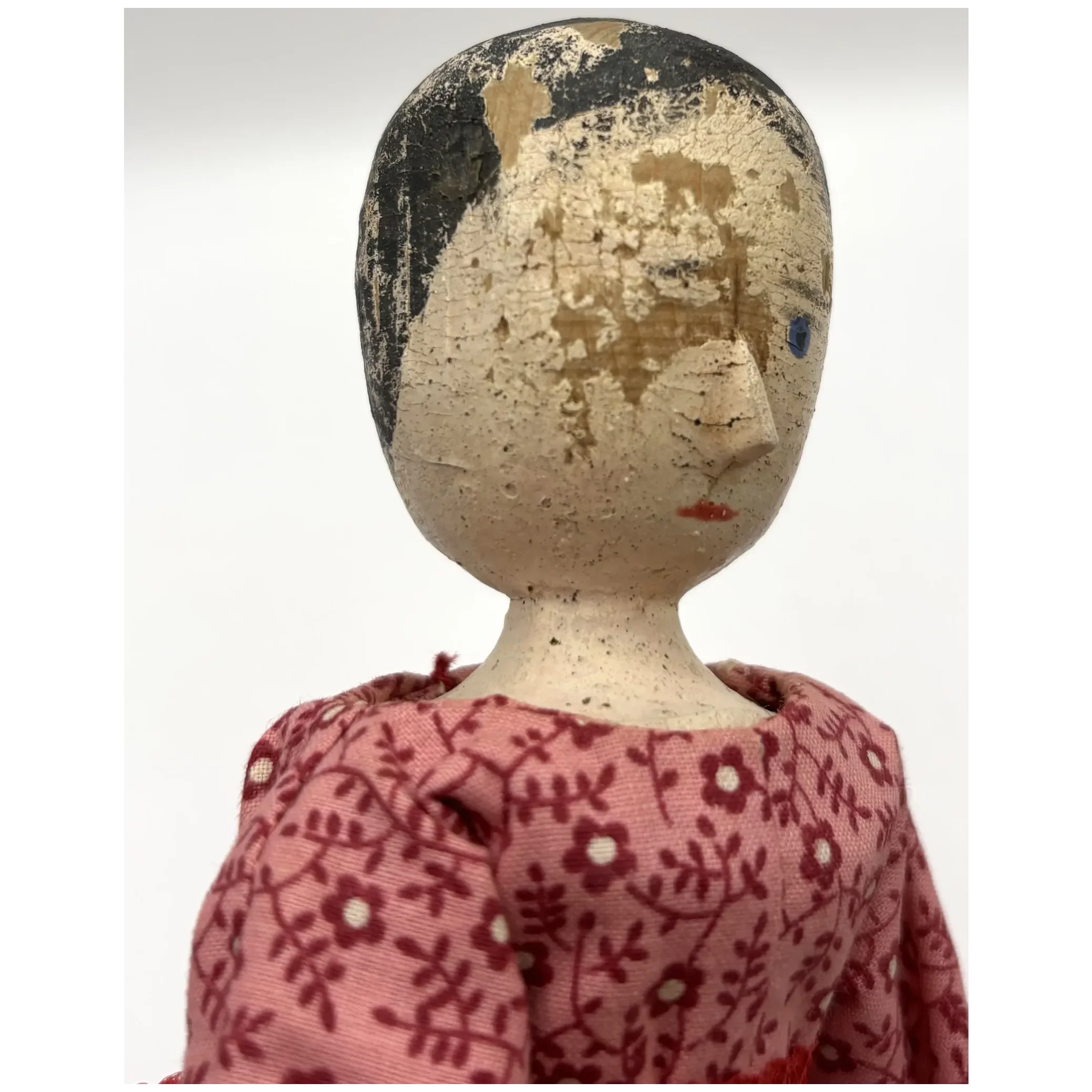 Worn but Wonderful Antique Peg Wood Jointed Grodnertal Doll