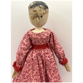 Worn but Wonderful Antique Peg Wood Jointed Grodnertal Doll