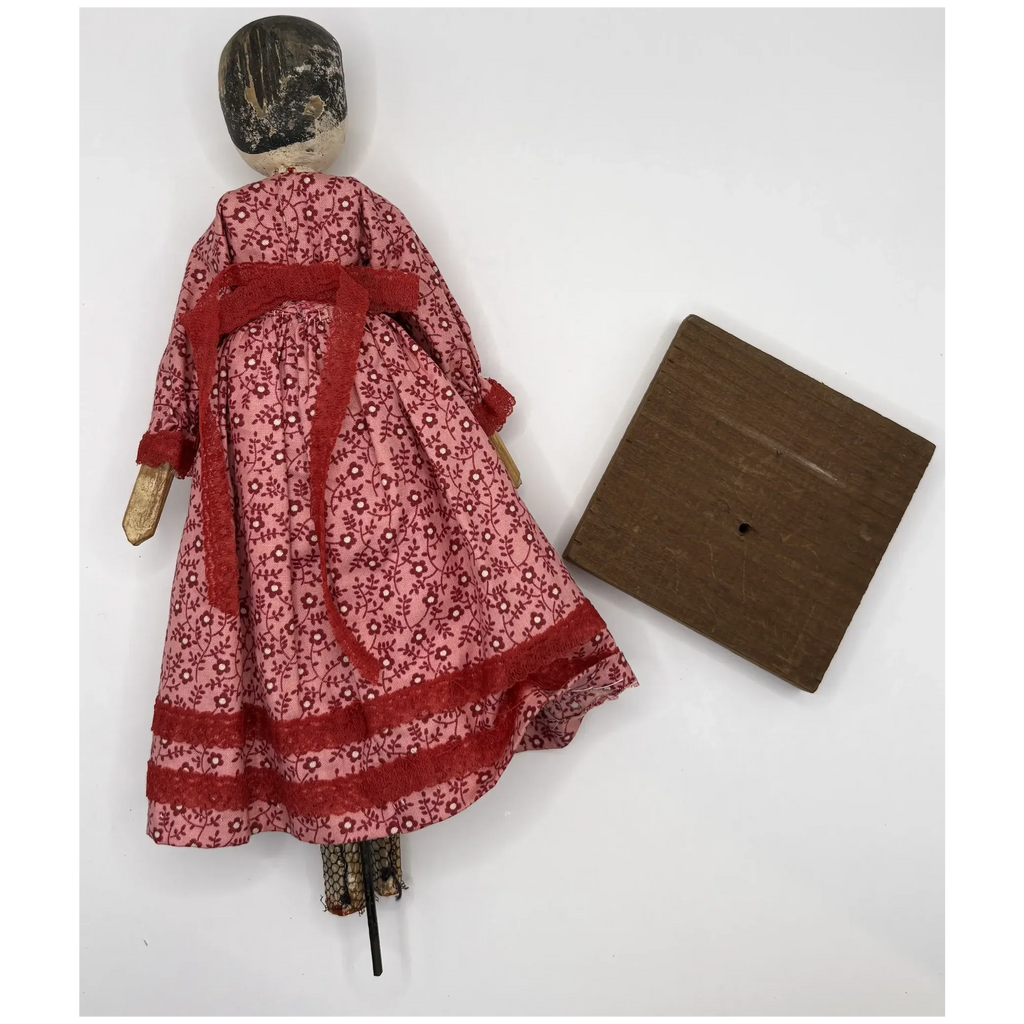 Worn but Wonderful Antique Peg Wood Jointed Grodnertal Doll
