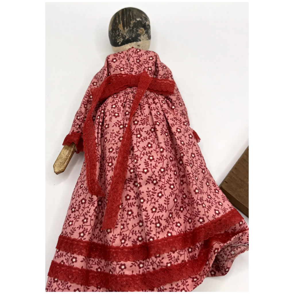 Worn but Wonderful Antique Peg Wood Jointed Grodnertal Doll