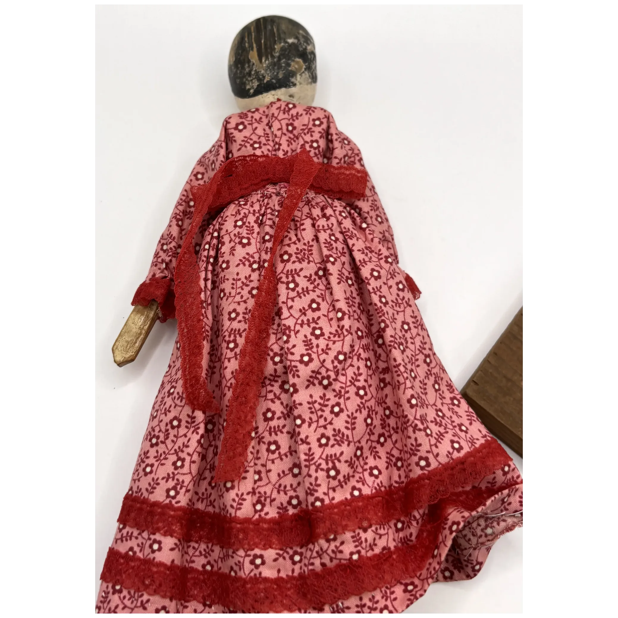 Worn but Wonderful Antique Peg Wood Jointed Grodnertal Doll
