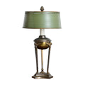 French 19th Century Empire Style Converted Oil Lamp with Tôle Shade